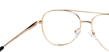 Load image into Gallery viewer, Black Aviator Full Rim Unisex Eyeglasses by John Jacobs-149137