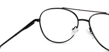 Load image into Gallery viewer, Black Aviator Full Rim Unisex Eyeglasses by John Jacobs-149139