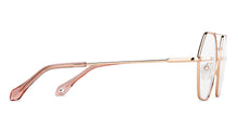 Load image into Gallery viewer, Rose Gold Hexagonal Full Rim Women Eyeglasses by John Jacobs-149145