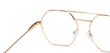 Load image into Gallery viewer, Rose Gold Hexagonal Full Rim Women Eyeglasses by John Jacobs-149145