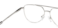 Load image into Gallery viewer, Silver Rectangle Full Rim Unisex Eyeglasses by John Jacobs-149154