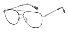Load image into Gallery viewer, Silver Rectangle Full Rim Unisex Eyeglasses by John Jacobs-149156