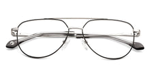 Load image into Gallery viewer, Silver Rectangle Full Rim Unisex Eyeglasses by John Jacobs-149156