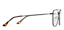 Load image into Gallery viewer, Black Rectangle Full Rim Unisex Eyeglasses by John Jacobs-149158