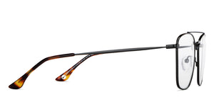 Black Rectangle Full Rim Unisex Eyeglasses by John Jacobs-149158
