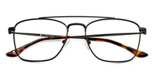 Load image into Gallery viewer, Black Rectangle Full Rim Unisex Eyeglasses by John Jacobs-149158