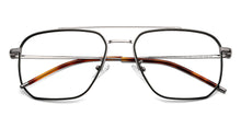 Load image into Gallery viewer, Silver Rectangle Full Rim Unisex Eyeglasses by John Jacobs-149581