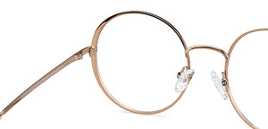 Copper Round Full Rim Unisex Eyeglasses by John Jacobs-149214
