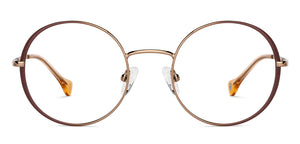 Copper Round Full Rim Unisex Eyeglasses by John Jacobs-149214