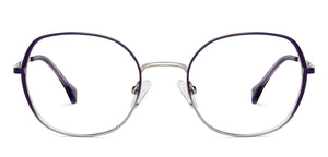 Silver Round Full Rim Unisex Eyeglasses by John Jacobs-149215