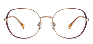 Copper Round Full Rim Unisex Eyeglasses by John Jacobs-149216