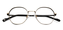 Load image into Gallery viewer, Gold Round Full Rim Unisex Eyeglasses by John Jacobs-149285
