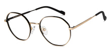 Load image into Gallery viewer, Gold Round Full Rim Unisex Eyeglasses by John Jacobs-149285