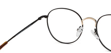 Load image into Gallery viewer, Gold Round Full Rim Unisex Eyeglasses by John Jacobs-150373