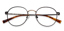 Load image into Gallery viewer, Gold Round Full Rim Unisex Eyeglasses by John Jacobs-150373
