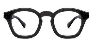Black Wayfarer Full Rim Unisex Eyeglasses by John Jacobs-150671