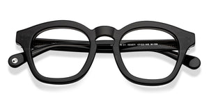 Black Wayfarer Full Rim Unisex Eyeglasses by John Jacobs-150671