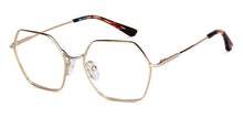 Load image into Gallery viewer, Gold Hexagonal Full Rim Unisex Eyeglasses by John Jacobs-150679