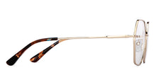 Load image into Gallery viewer, Gold Hexagonal Full Rim Unisex Eyeglasses by John Jacobs-150679