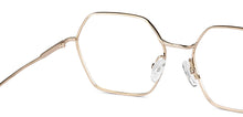 Load image into Gallery viewer, Gold Hexagonal Full Rim Unisex Eyeglasses by John Jacobs-150679