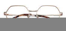 Load image into Gallery viewer, Gold Hexagonal Full Rim Unisex Eyeglasses by John Jacobs-150679