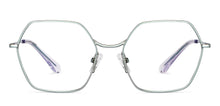 Load image into Gallery viewer, Gunmetal Hexagonal Full Rim Unisex Eyeglasses by John Jacobs-150680