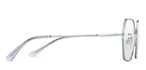 Gunmetal Hexagonal Full Rim Unisex Eyeglasses by John Jacobs-150680