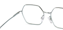 Load image into Gallery viewer, Gunmetal Hexagonal Full Rim Unisex Eyeglasses by John Jacobs-150680
