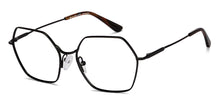 Load image into Gallery viewer, Black Hexagonal Full Rim Unisex Eyeglasses by John Jacobs-150681