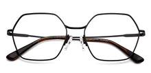 Load image into Gallery viewer, Black Hexagonal Full Rim Unisex Eyeglasses by John Jacobs-150681