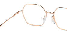 Load image into Gallery viewer, Gold Hexagonal Full Rim Unisex Eyeglasses by John Jacobs-150682
