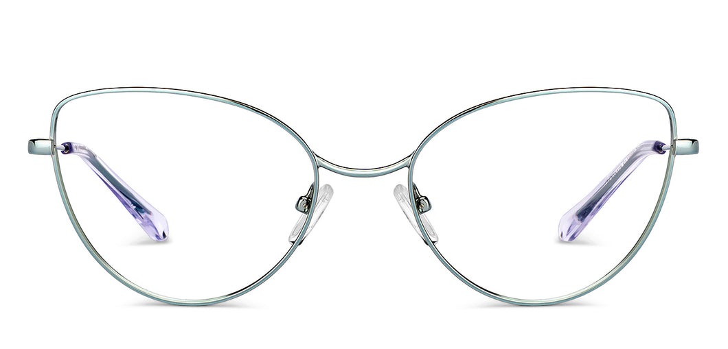 Gunmetal Cat Eye Full Rim Women Eyeglasses by John Jacobs-150685