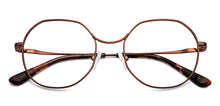 Load image into Gallery viewer, Copper Hexagonal Full Rim Unisex Eyeglasses by John Jacobs-150686