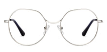 Load image into Gallery viewer, Gunmetal Hexagonal Full Rim Unisex Eyeglasses by John Jacobs-150687