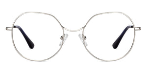 Gunmetal Hexagonal Full Rim Unisex Eyeglasses by John Jacobs-150687