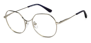 Gunmetal Hexagonal Full Rim Unisex Eyeglasses by John Jacobs-150687