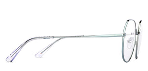 Gunmetal Hexagonal Full Rim Unisex Eyeglasses by John Jacobs-150688