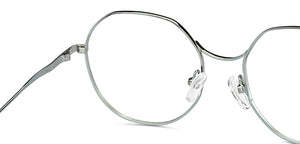 Gunmetal Hexagonal Full Rim Unisex Eyeglasses by John Jacobs-150688