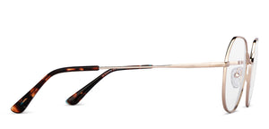 Gold Hexagonal Full Rim Unisex Eyeglasses by John Jacobs-150689
