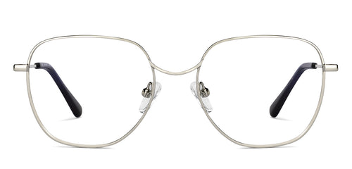 Gunmetal Hexagonal Full Rim Unisex Eyeglasses by John Jacobs-150693