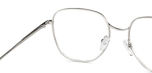 Gunmetal Hexagonal Full Rim Unisex Eyeglasses by John Jacobs-150693