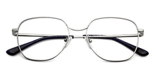 Load image into Gallery viewer, Gunmetal Hexagonal Full Rim Unisex Eyeglasses by John Jacobs-150693