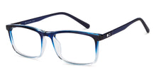 Load image into Gallery viewer, Blue Rectangle Full Rim Unisex Eyeglasses by John Jacobs-150865