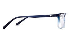 Load image into Gallery viewer, Blue Rectangle Full Rim Unisex Eyeglasses by John Jacobs-150865