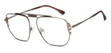 Load image into Gallery viewer, Gunmetal Square Full Rim Unisex Eyeglasses by John Jacobs-150963