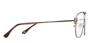 Gunmetal Square Full Rim Unisex Eyeglasses by John Jacobs-150963