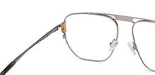 Load image into Gallery viewer, Gunmetal Square Full Rim Unisex Eyeglasses by John Jacobs-150963