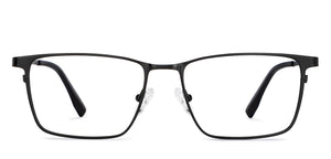 Black Rectangle Full Rim Unisex Eyeglasses by John Jacobs-151243