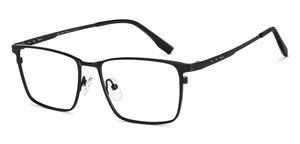 Black Rectangle Full Rim Unisex Eyeglasses by John Jacobs-151243