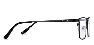 Black Rectangle Full Rim Unisex Eyeglasses by John Jacobs-151243